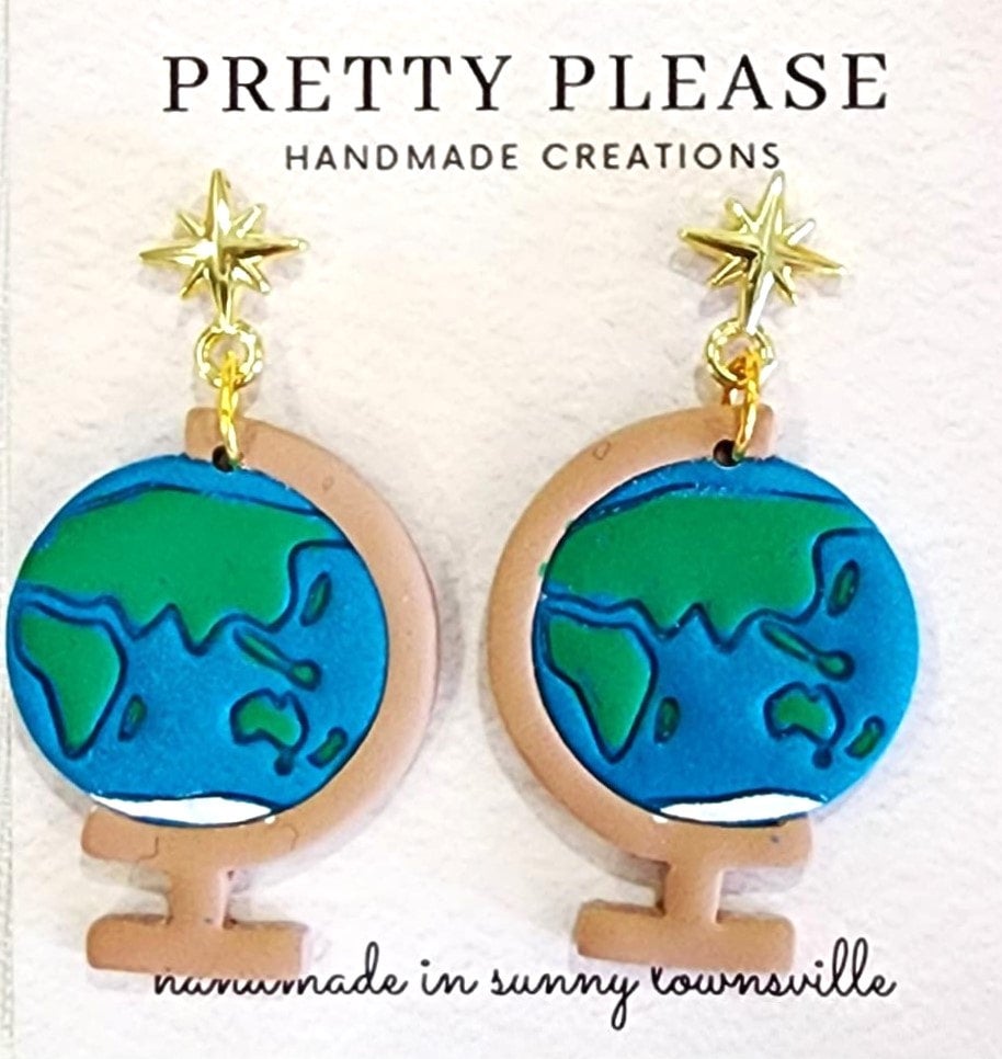 World hot sale globe earrings